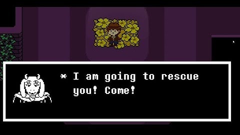 What happens if you wait for Toriel in Undertale Yellow?