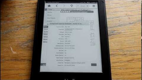 COBIE Data Browser Part 3 [Kindle Paper White Reader Demonstration]