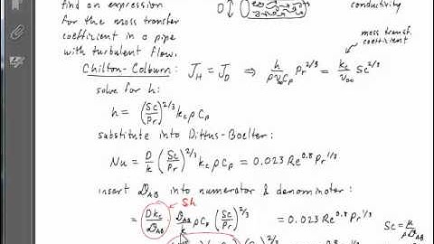 UCSB ChE120C (Mass Transfer) - From Dittus-Boelter to Linton-Sherwood via J-Factor