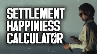 Settlement Happiness Calculator by Oxhorn - Fallout 4