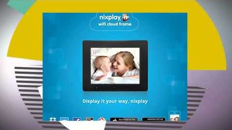 Nixplay Edge 13 inch Wifi Cloud Digital Photo Frame - Full A