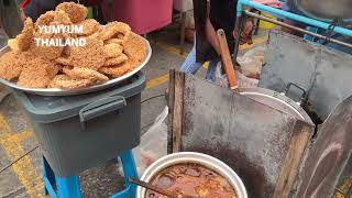 Massive Thai Rice Cracker Making