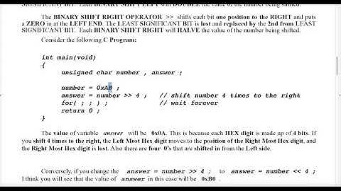 BITWISE OPERATORS IN C Part2