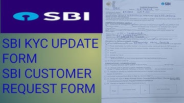 sbi customer request form fill up in Bengali | sbi kyc update | sbi Mobile number change