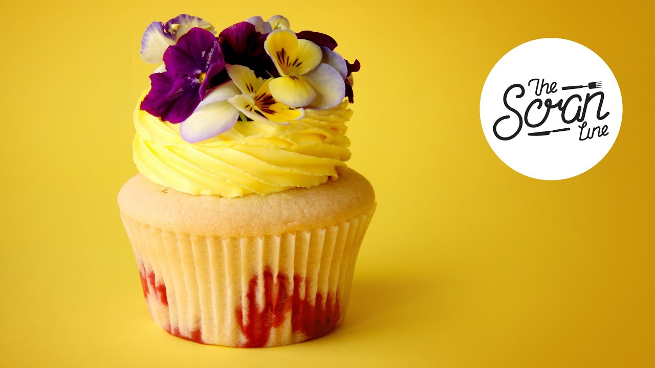 Strawberry Lemon Lime Cider Cupcakes With Edible Flowers The