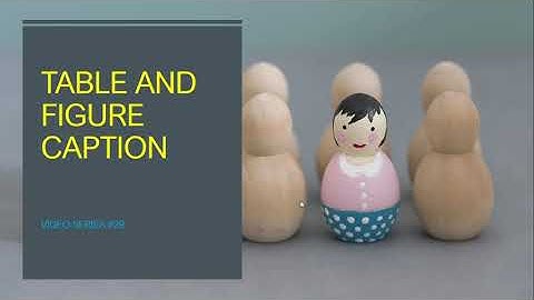 How to write a table and figure caption in a research paper? #29 | Simple tips