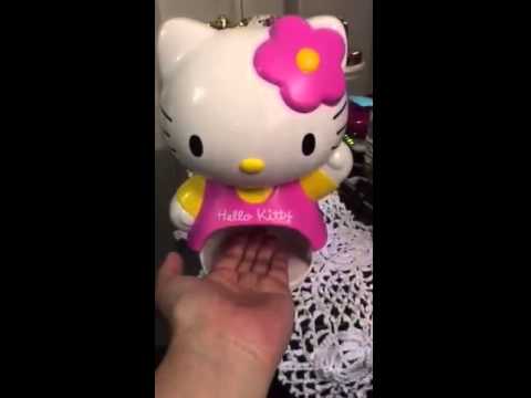 Video: Hallo Kitty Figur Seifenspender