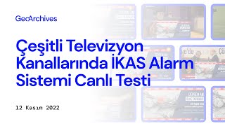 Turkish Eas Test On Various Television Channels Saturday November 12 2022