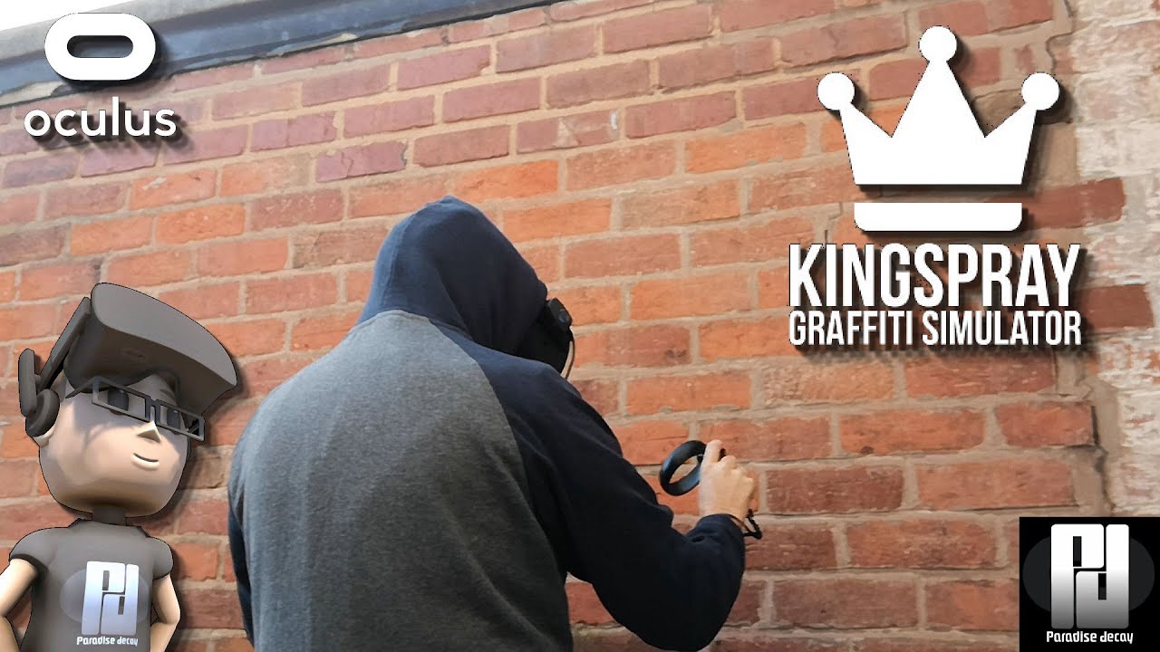 jeg fandt det tryllekunstner nødvendig Spray painting my neighbors wall in #VR - Kingspray // Oculus Quest -  YouTube