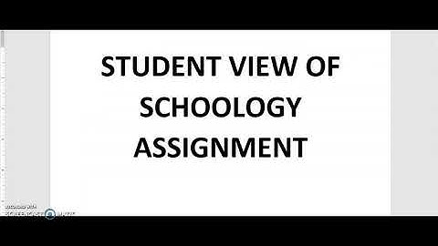 Schoology - Creating Assignments with OneDrive Assignments