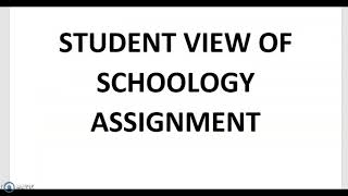 Schoology - Creating Assignments with OneDrive Assignments