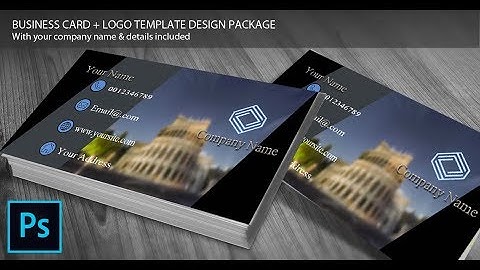Creative Modern Business Card + Logo  [Photoshop Cs6 professional business card]