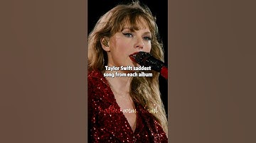 Taylor Swift saddest song from each album | #taylorswift #shorts