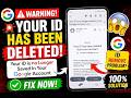 Your ID has been deleted from your account| Your ID is no longer saved in your Google Account