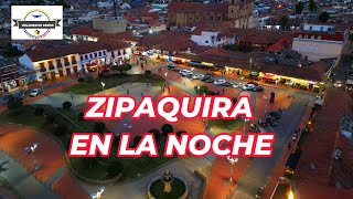 VOLANDO EN DRONE 4K - ZIPAQUIRA EN LA NOCHE