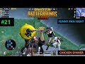 [Hindi] PUBG MOBILE | FUNNY PAN RUSH FIGHT WITH FAN IN THE END ZONE CHICKEN DINNER