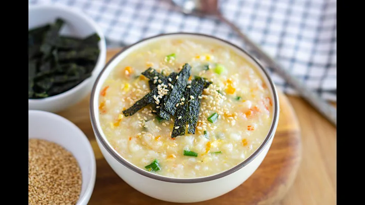 Korean Shrimp Porridge - Recovery Meal |  ကိုးရီးယား စတိုင်(လ်) ပုဇွန်ဆန်ပြုတ်