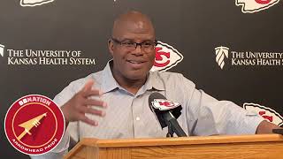 Eric Bieniemy stands up for Chiefs offensive line (NFL Week 7 2019)