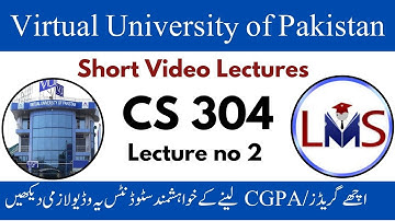 CS304 Lecture 2 | VU Short Lecture  | CS 304 short lecture 2 | CS304 -Object Oriented Programming