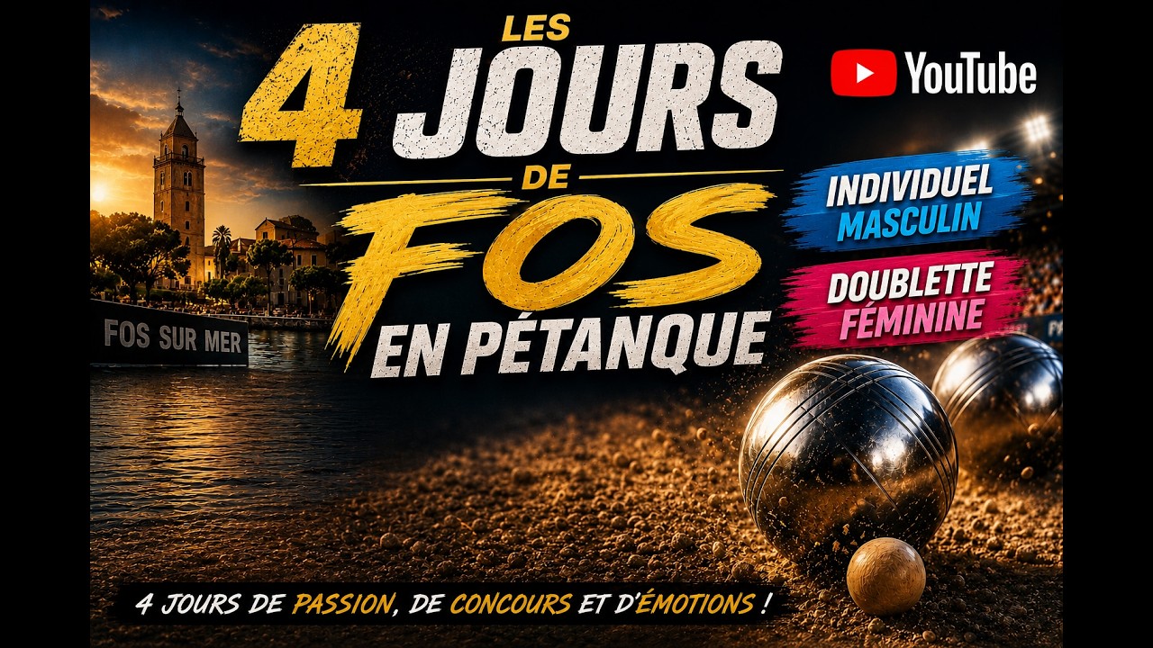 Miniature de la vidéo : 4JOURS DE FOS EN PETANQUE EN DIRECT