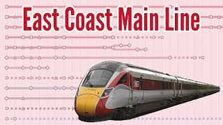 East Coast Main Line Full Service Pattern (December 2025 Timetable)