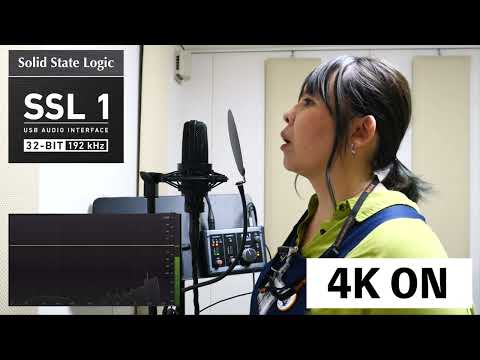 Solid State Logic SSL1の4K機能をON/OFF チェック