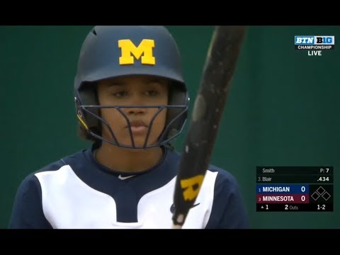 Minnesota vs Michigan Softball 2019 Big 10 Softball Championship