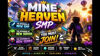 Minecraft Live Stream: The Begging Of A New Smp { MINEHEAVEN }