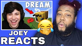 Joey Reacts to Minecraft, But My Friend Is A Bee... (Georgenotfound & Dream)
