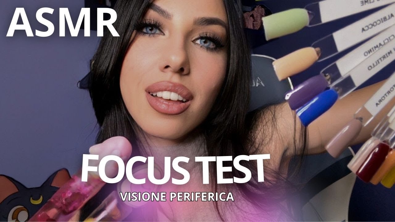 ASMR - TESTO LA TUA VISIONE PERIFERICA CON TRIGGERS COLORATISSIMI ( FOCUS TEST)