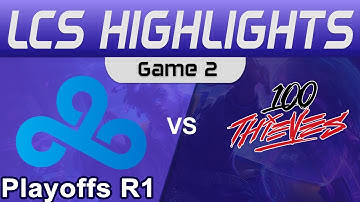 C9 vs 100 Highlights Game 2 Round1 LCS Spring Season 2022 Cloud9 vs 100 Thieves by Onivia