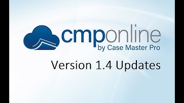 CMPOnline - Version 1.4 Updates