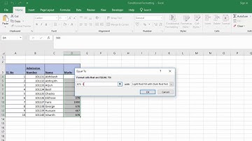 Conditional Formatting   Highlight Cell Rules  Equal To