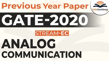 Analog Communication  - Question & Solutions - Year 2020 | GATE - Electronics & Communication