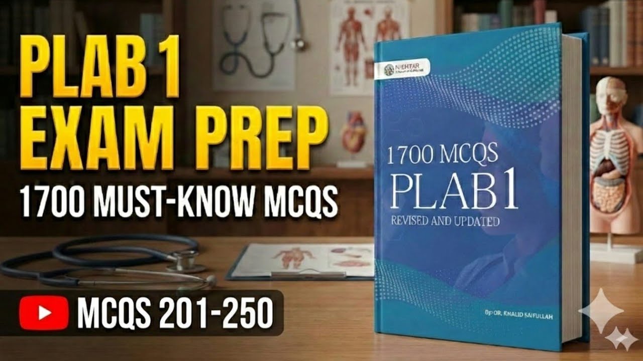 PLAB 1: 1700 MCQs Explained | Questions 201-250