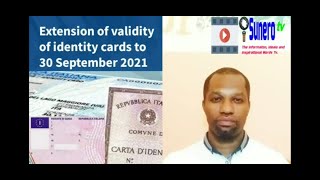 Extension Of ID Cards To 30 September 2021//Driving Licence To 31 March 2022