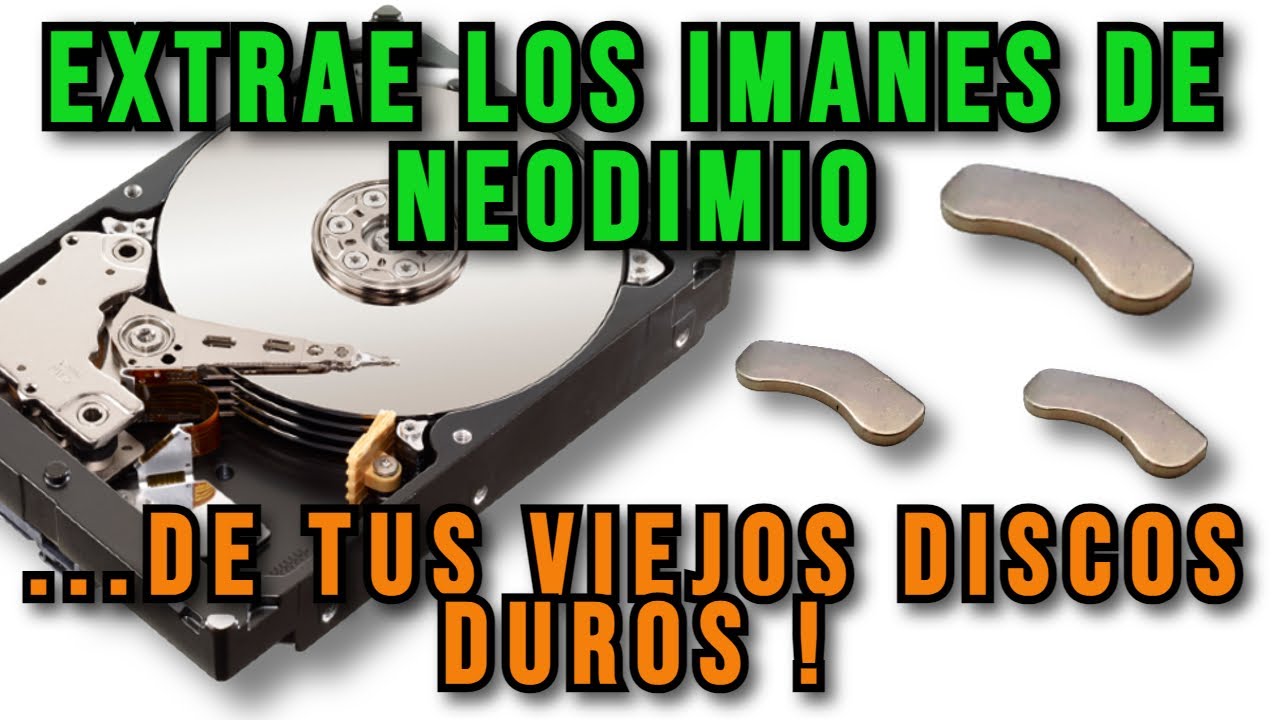 Aprende a sacar los imanes de neodimio de un disco duro ! - YouTube