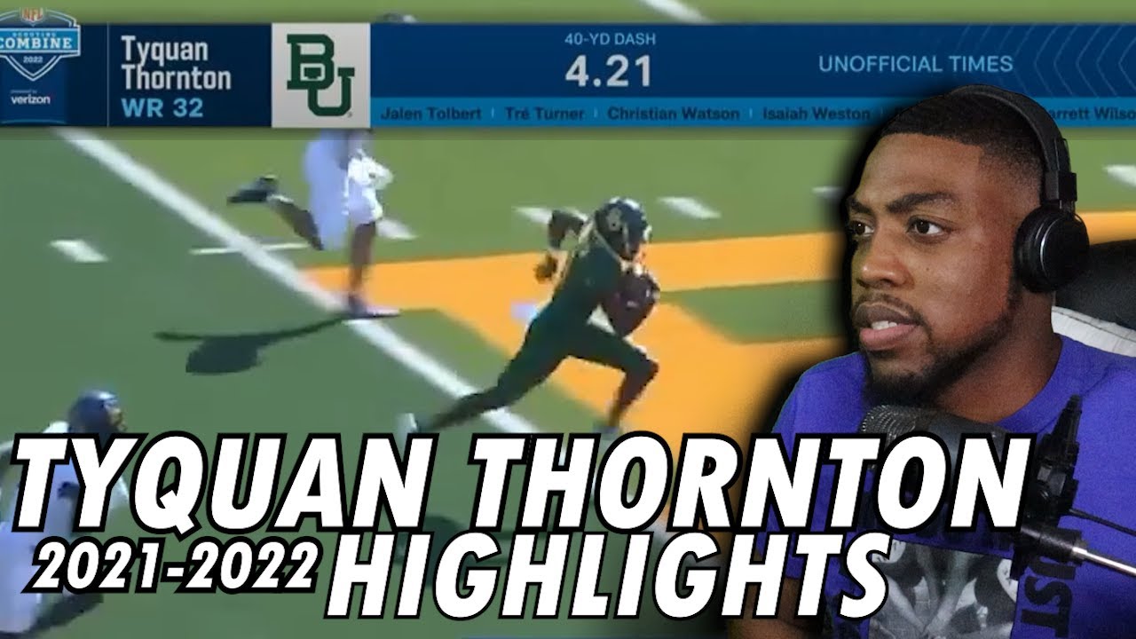 Tyquan Thornton (WR | New England Patriots) Baylor Highlights REACTION