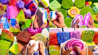 Buttery soft dyed unpolished gym chalk crushing asmr ||oddlysatisfying  screenshot 1