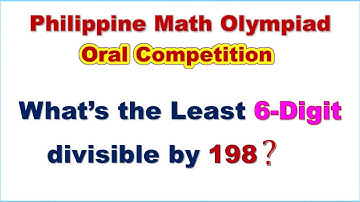 Philippine Math Olympiad - Oral Competition | Number Theory | Mathematical Olympiad | PMO
