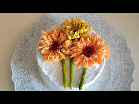 파스타 거베라 플라워 파이핑 <strong>Gerbera</strong> flower piping techniques