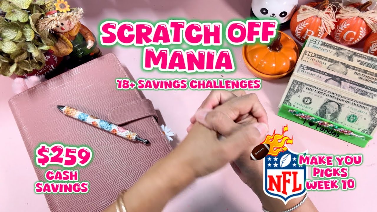 🌺🎲 Мания со скретч-картами 🎲🌺 18 испытаний экономии и 259 долларов наличными || МЕТОД БЕЗ ТРЕВОГИ...