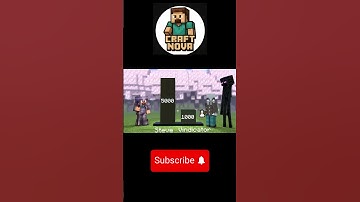 Steve vs Over world Mobs power Level - 3D Minecraft Animation #minecraft #shorts