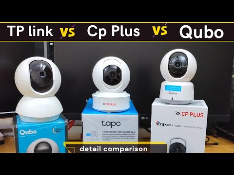 TP-link Tapo 360° vs CP PLUS vs Qubo Smart 360 cctv camera detail comparison || 1080p FHD camera.