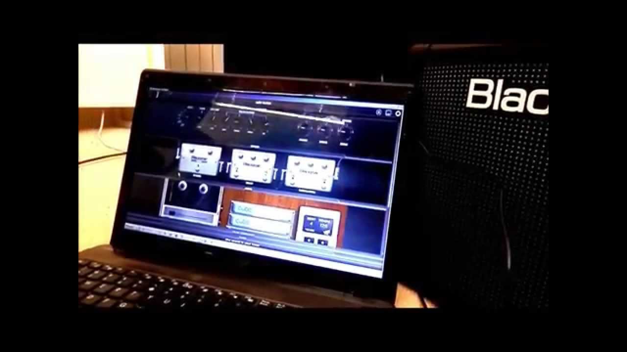Blackstar ID core 20 amplifier software USB interface demo YouTube