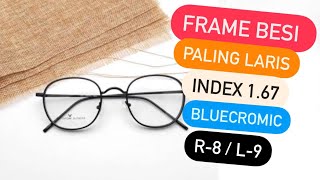 Thick Edge Steel Frame for Hi Index 1.67 Bluecromic - High Minus Glasses Become Thin -8 & -9