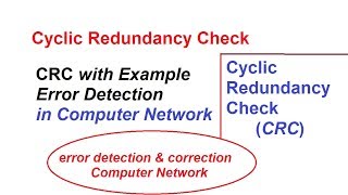 Cyclic Redundancy Check(CRC) for Error Detection | Computer Network Series by Gate TaLkS