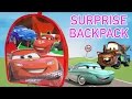 Cars 2 Surprise Backpack Mochila Cars 2 Surprise Eggs Hot Wheels Toy Videos