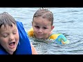 Fishing and swimming with levi and parker kids entertainment comedy fishing