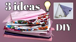 3 products FROM REMAINS and SCRAPS of fabric  Amazing patchwork  DIY